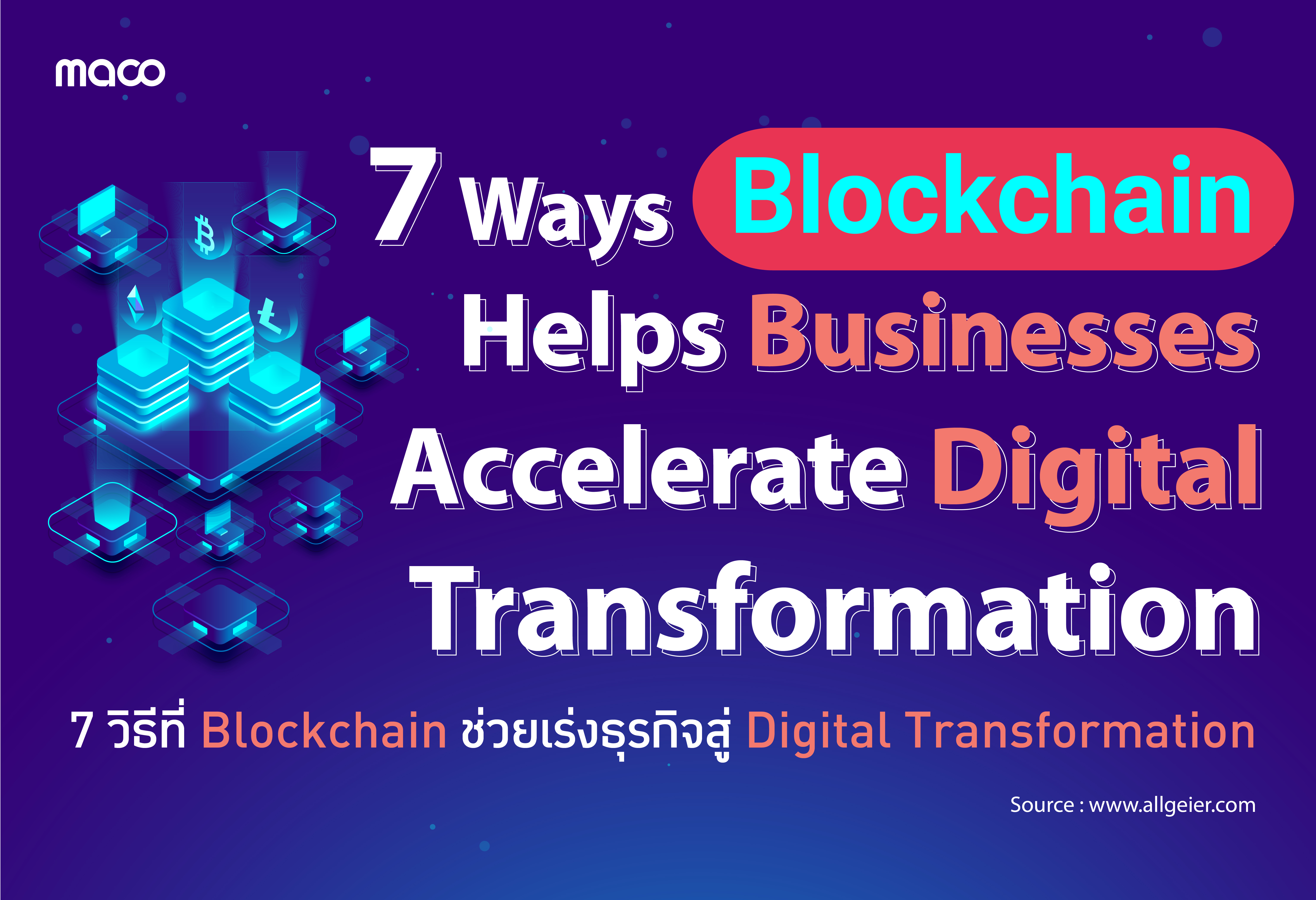 7 วิธีที่ Blockchain ช่วยเร่งธุรกิจสู่ Digital Transformation 